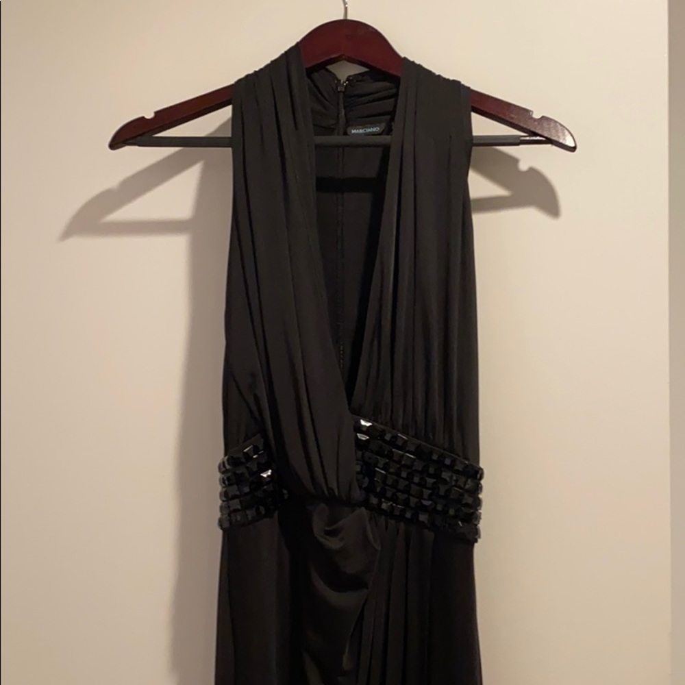 Marciano Long Black Tie Dress